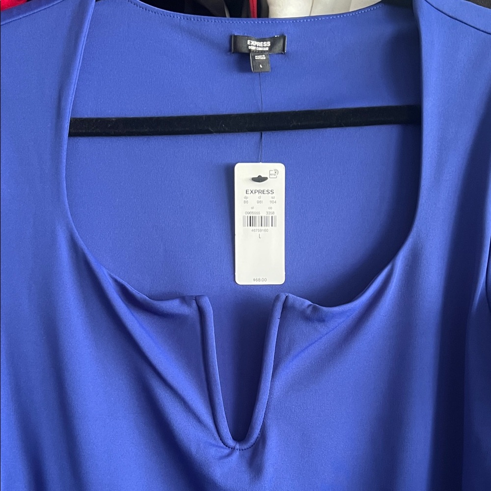 Express Royal Blue Women's Bodysuit - Picture 2 of 4
